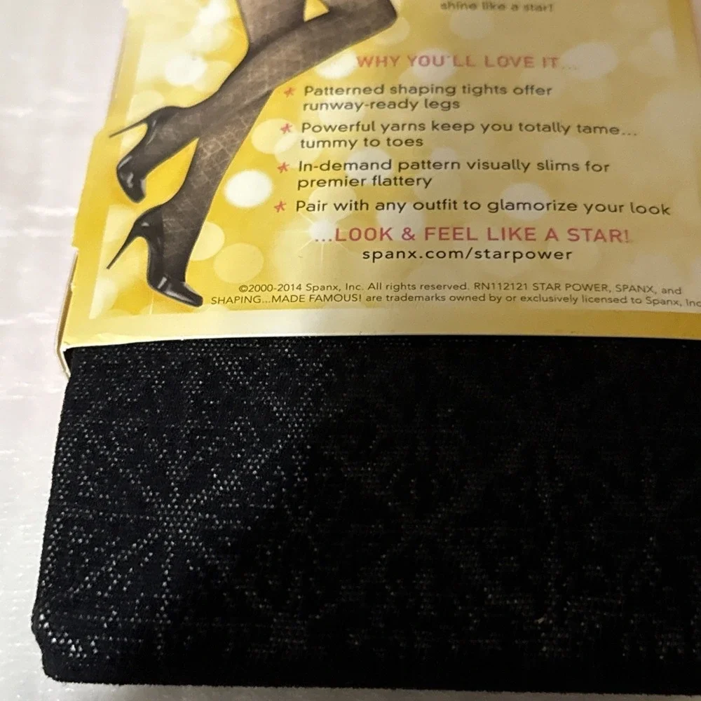 Lot of 2 Star Power by Spanx Enter-Stage Shaping Tights Nouveau Size D NWT